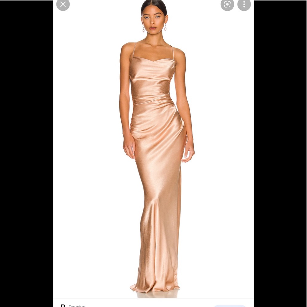 Shona Joy La Lune Lace Back Maxi Dress in Desert Rose